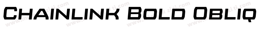 Chainlink Bold Oblique字体转换